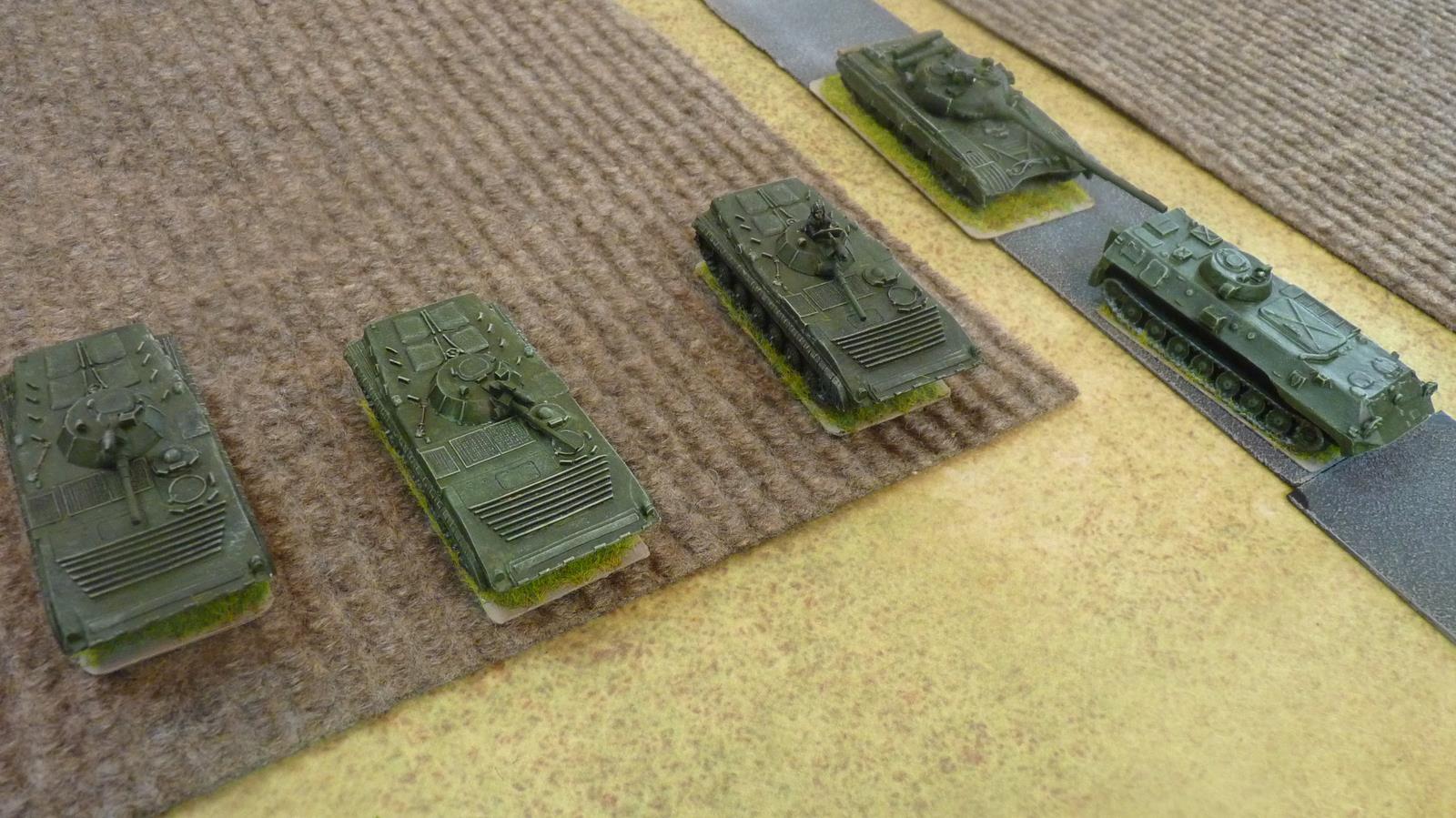 Soviet BMPs and an ACRV2 advance